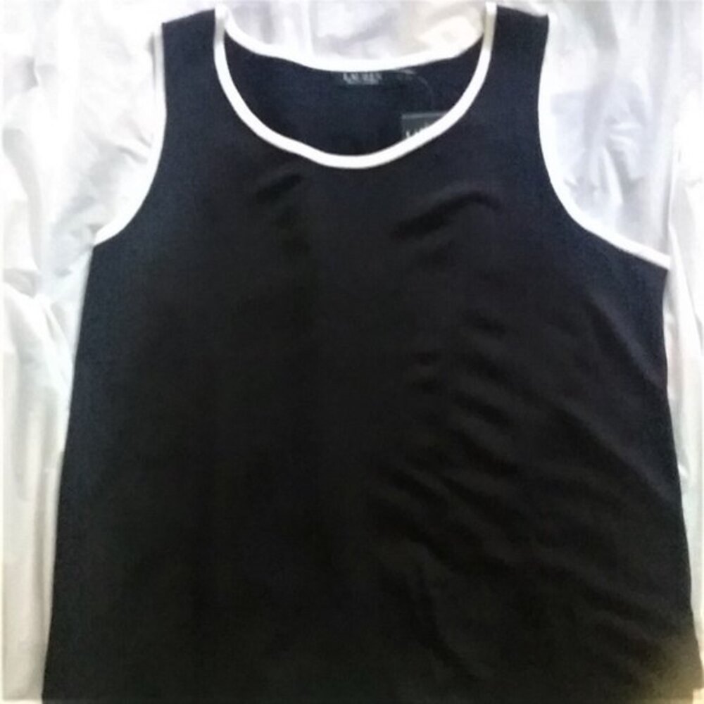 Ralph Lauren Sleeveless Knit Tank Top Blouse Size 2X NWT - Picture 6 of 7